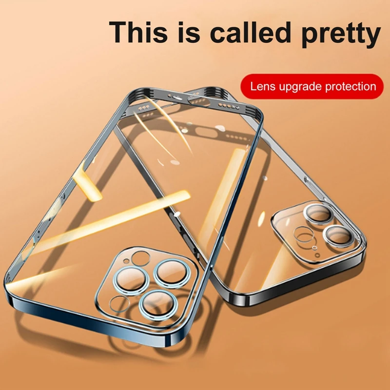 

New 2021 Case For iPhone 13 Pro Max Full Lens Cover Protector Shockproof Soft TPU Cellphone Case Cover For iPhone 13 Pro Max