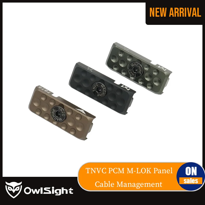 

TNVC PCM M-LOK CNC Metal Panel Cable Management Cable Clip Wire Guider Clamp For AR15 M4 Mlok Handguards Rails Airsoft AEG GBB