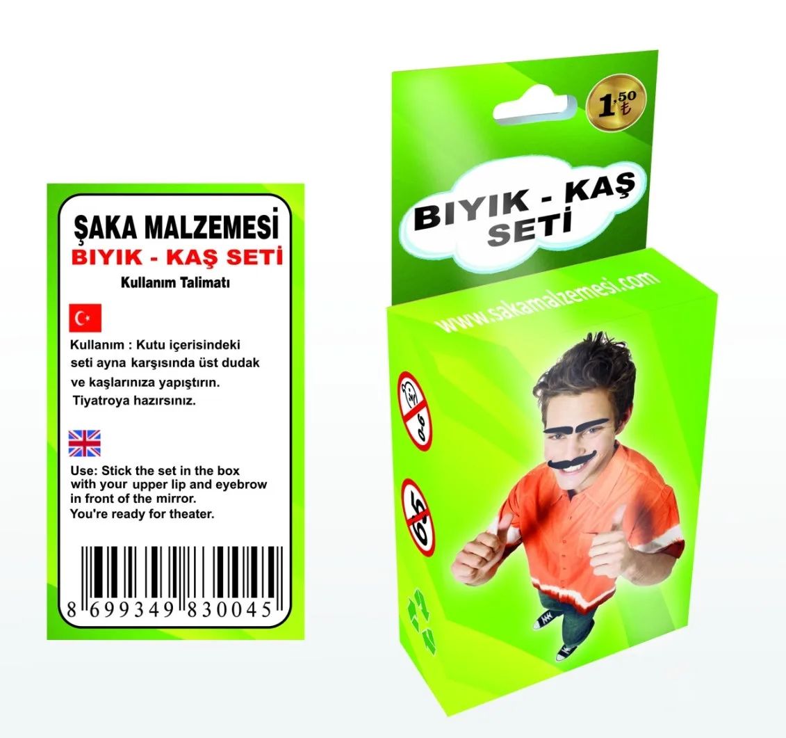 

Eyebrow and Mustache Set, Theatre, Cinema, TV, Style to Present to Your Friends