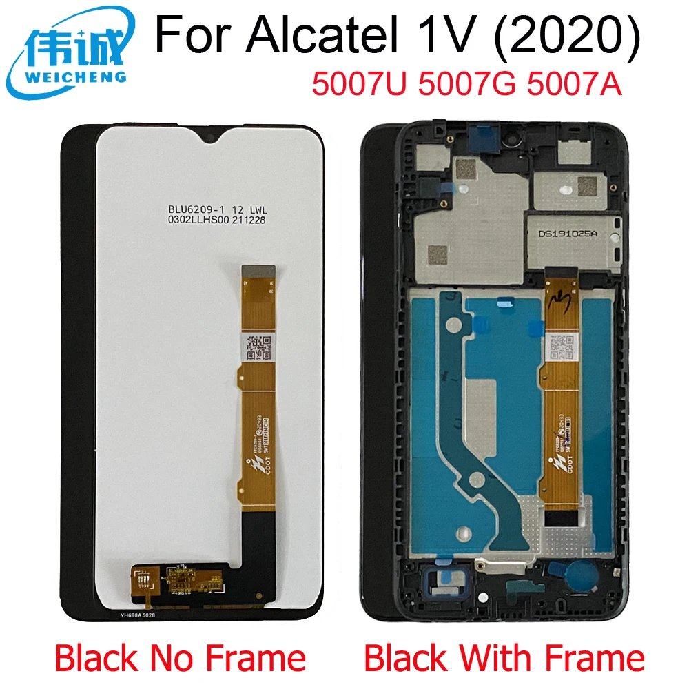 Для Alcatel 1V 2020 5007D 5007G 5007U 5007A ЖК-дисплей сенсорная панель в сборе для Замена экрана