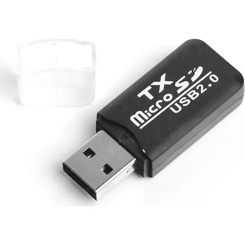 TX USB2.0 External microSD Card Reader-Black (TXACUCR204)