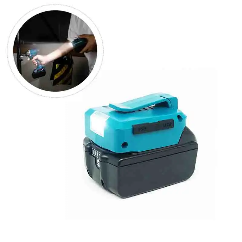 Для Makita ADP05 14 4 V/18V Лев Батарея Dual USB конвертер Порты и разъёмы с светодиодный