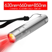 portable led near infrared infra 850nm handheld medical lamp 630nm 660nm red light therapy torch relieve joint pain