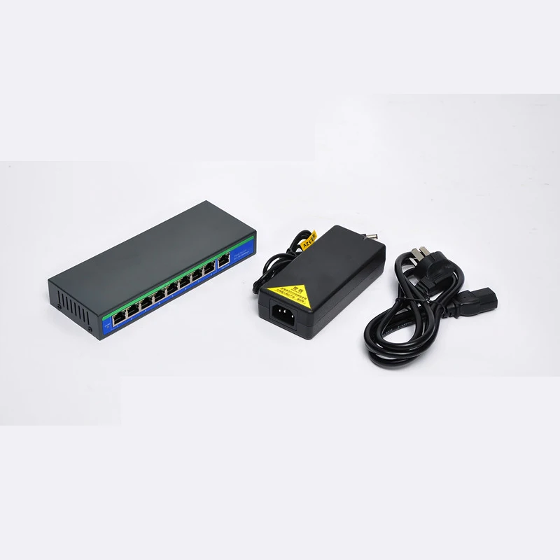 Нестандартные DC24V 4A 8 портов мини коммутатор питания через Ethernet|Сетевые