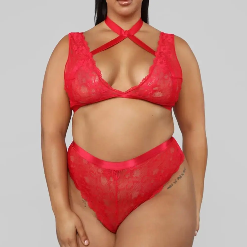 Новинка 2019 сексуальное нижнее белье красная кружевная ночная рубашка + G стринги
