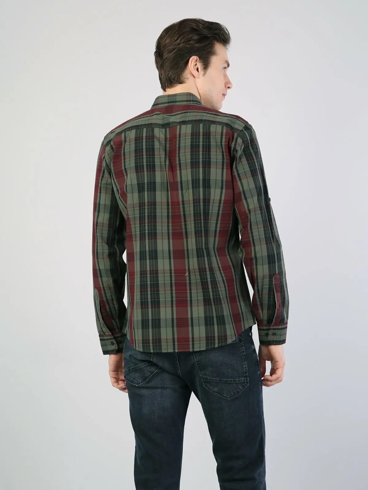 Мужская рубашка с длинным рукавом Colins модная CL1034920 |