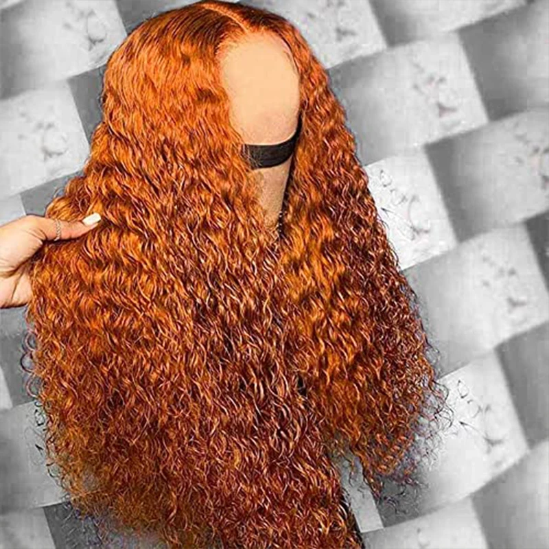 

Синтетические кружевные передние Имбирные парики, гладкие длинные вьющиеся парики для женщин, мягкие оранжевые фронтальные парики на сетке, парики для макияжа, парик для косплея