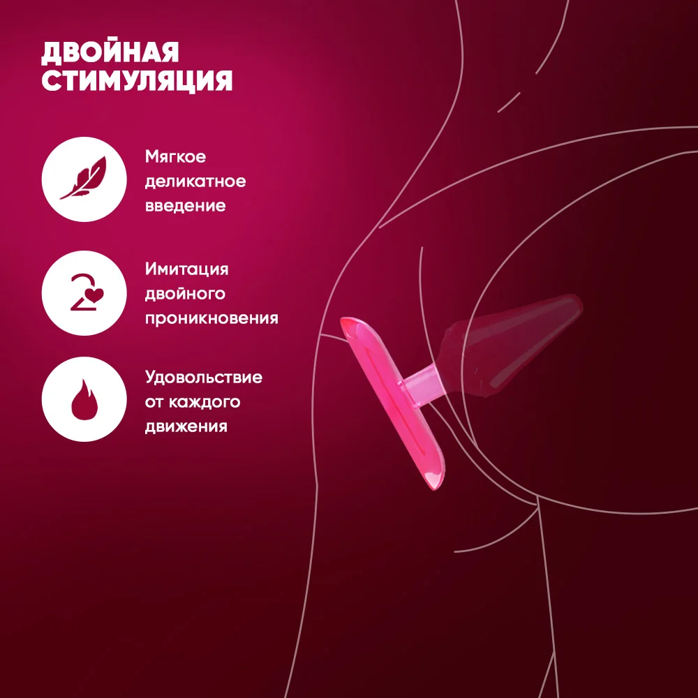 Dr.ОК Анальная пробка ST-012 интимные игрушки для женщин мягкий силиконовый массажер