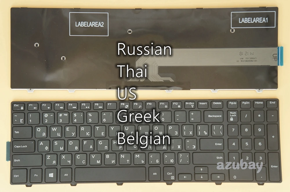 

US Russian Thai Greek Belgian Keyboard for Dell Inspiron 15- 3541 3542 3543 3551 3552 3555 3558 3559 3565 3567 3568 3573 3576