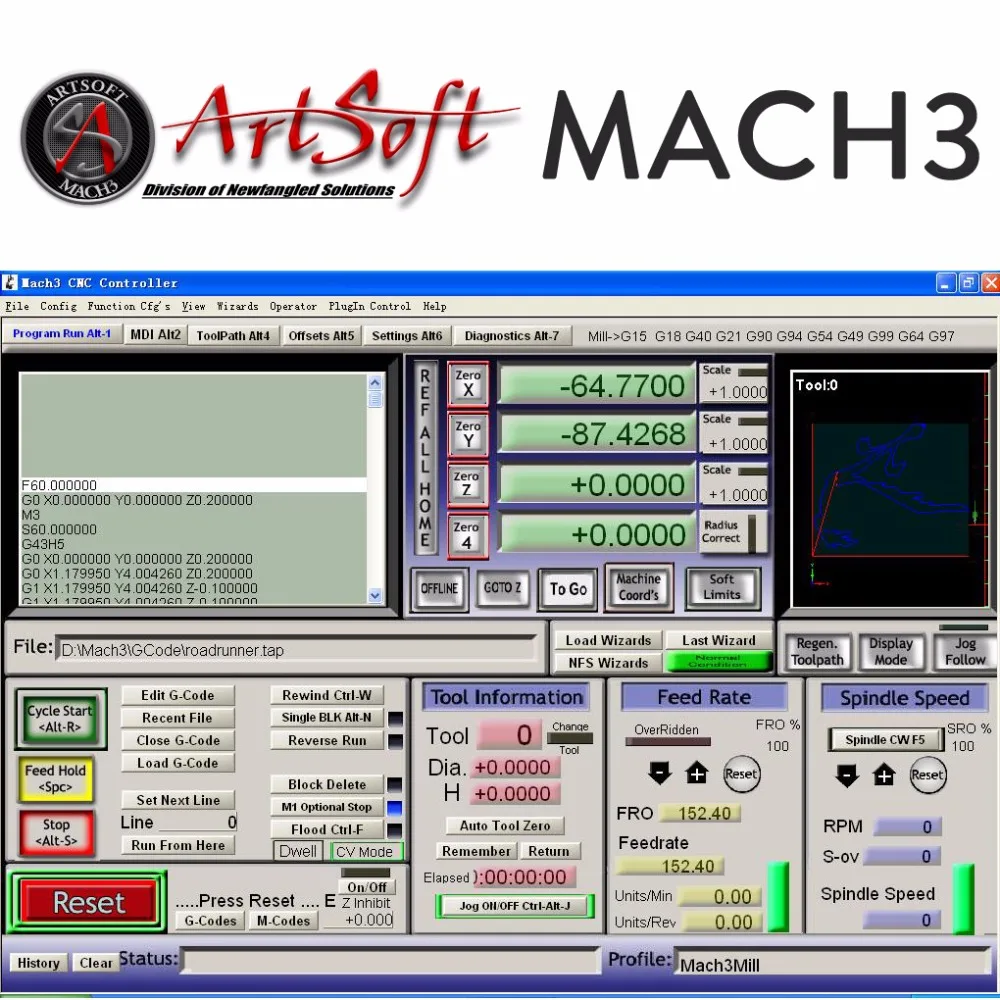 

Software Installation Service for English/French Artsoft Mach3 Software CNC for Lathes, Mills, Routers, Lasers, Plasma, Engraver