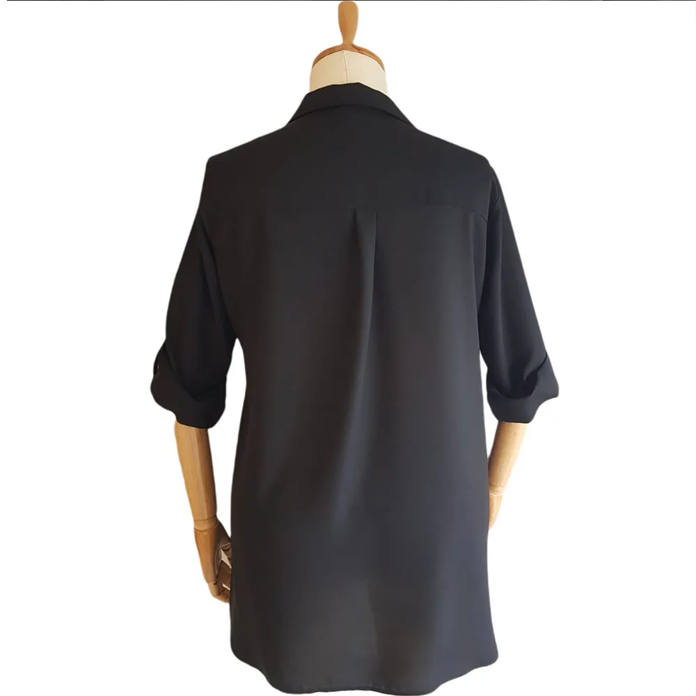 Женская модная летняя одежда Hanezza большого размера 2021 элегантные тканые рубашки