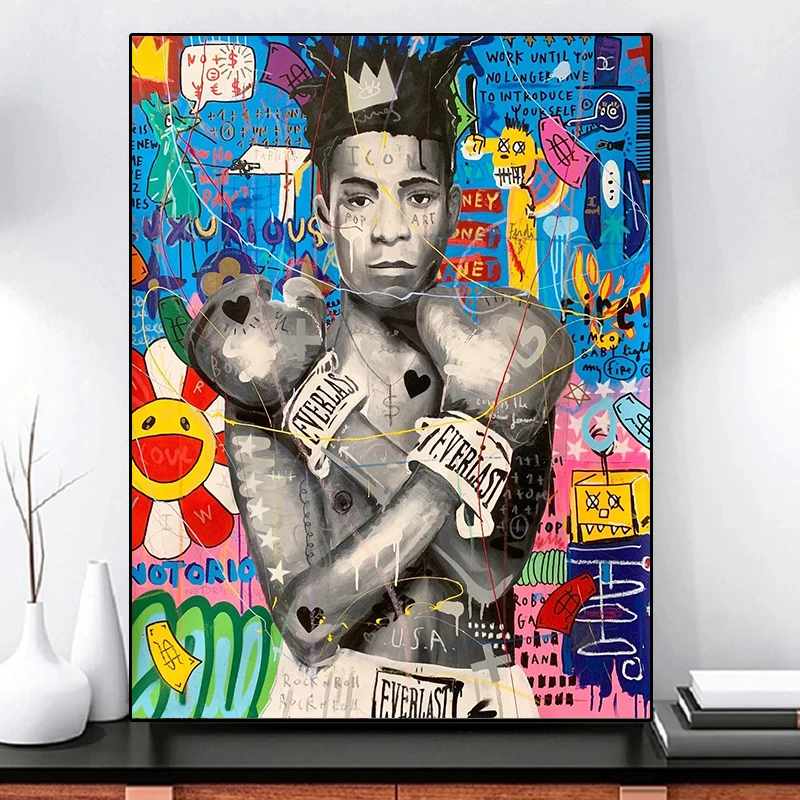 

Canvas Painting Pop Art Boxer Portrait Boxing King Posters and Print Wall Picture For Living Room Home Decoration Cuadros