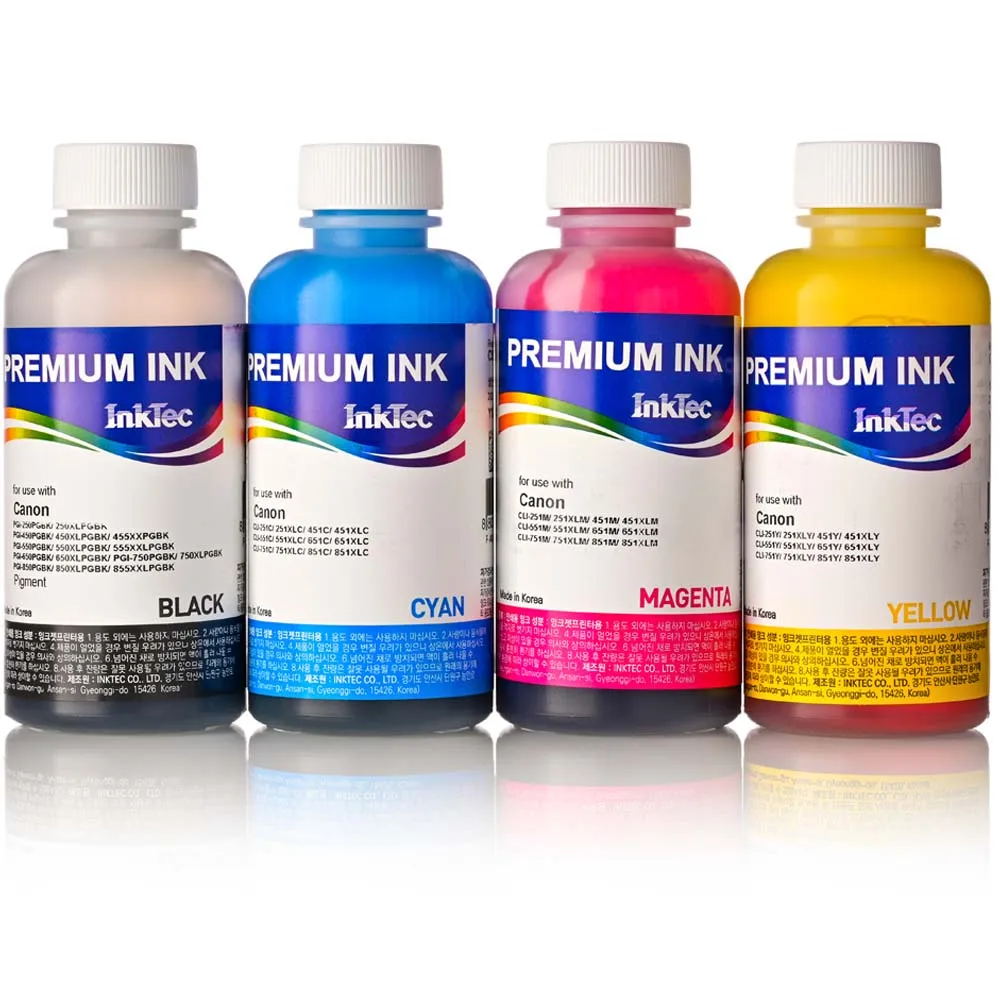 Чернила для принтера Canon PIXMA TS5340 TS7440 заправка картриджей PG-460 CL-461 Premium Ink 4 Х 100 мл