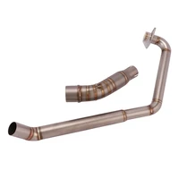slip on motorcycle exhaust front connect tube head link pipe stainless steel exhaust system for honda cbr150 2010 2016