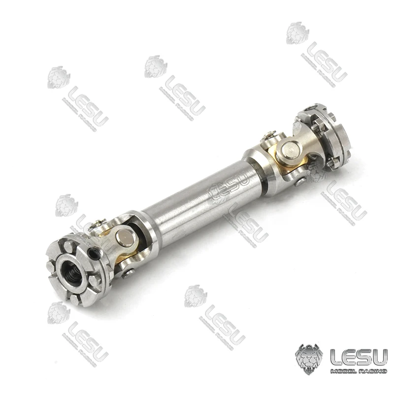 LESU Metal 61-81MM Flange CVD Drive Shaft for TAMIYA 1/14 Remote Control Tractor Truck RC Hydraulic Dumper VOLVO Benz Vehicles