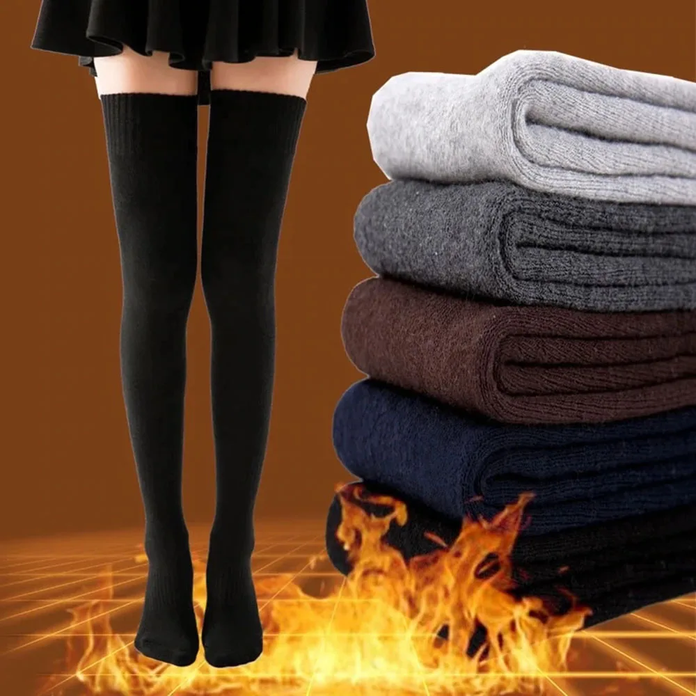 Зимние теплые хлопковые толстые махровые носки женские чулки Повседневные