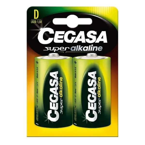 Щелочные батареи cegas LR20 D 1 5V (2 uds) | Электроника