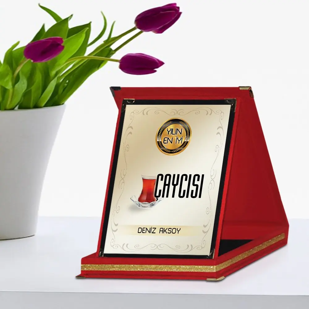 

Персонализированные лучший Çaycısı красный налет Award в год
