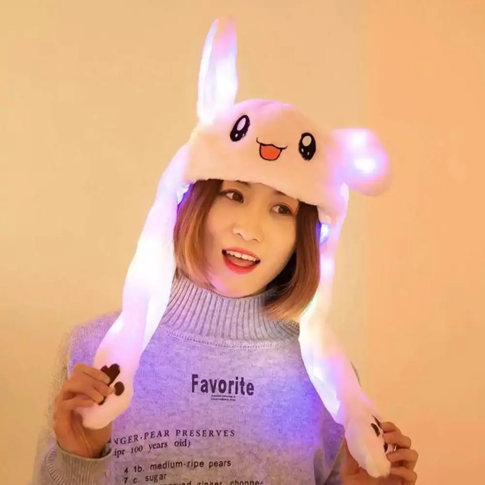 Шапка заяц с двигающимися ушами| |