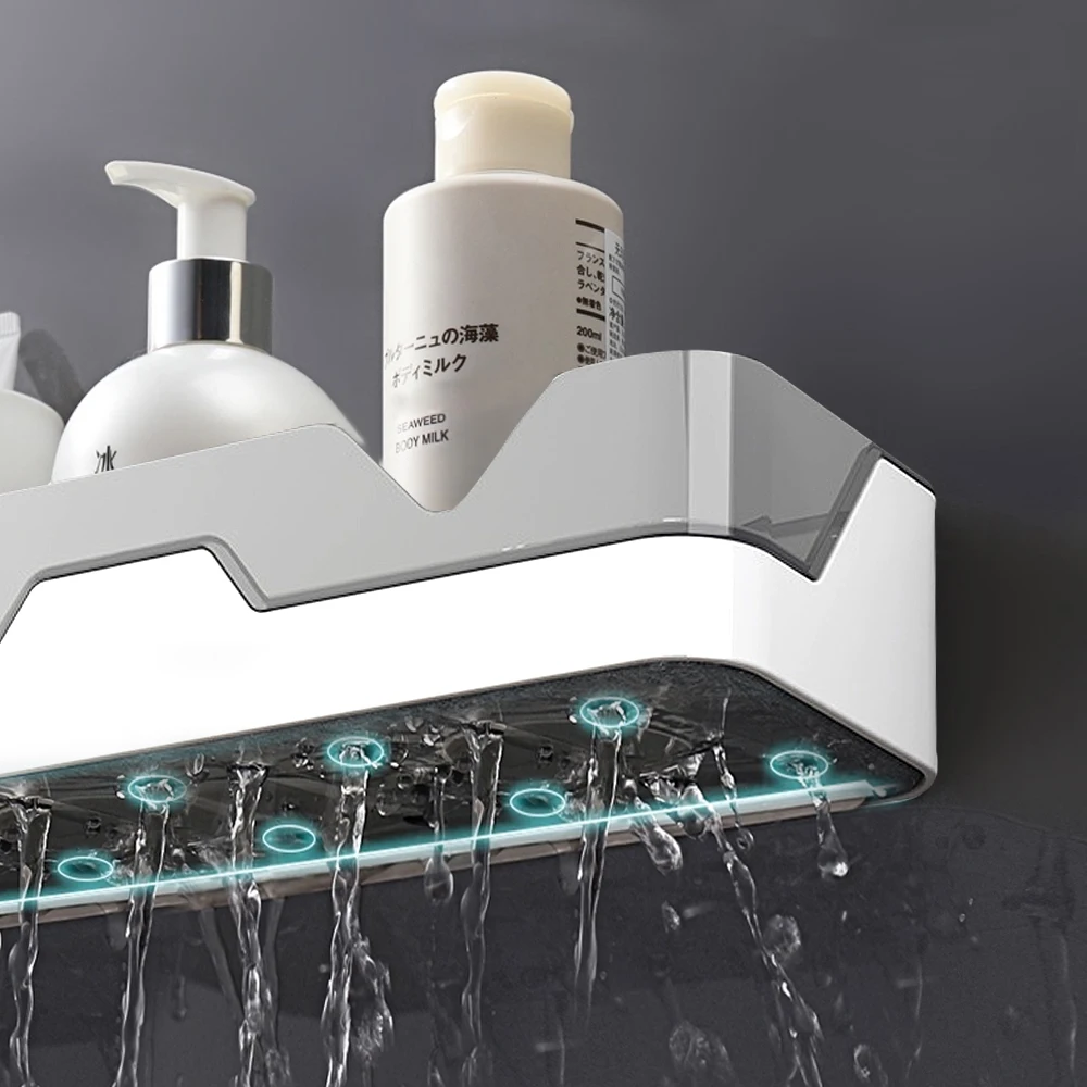 Полка для ванной комнаты держатель шампуня стеллажи душа настенное крепление