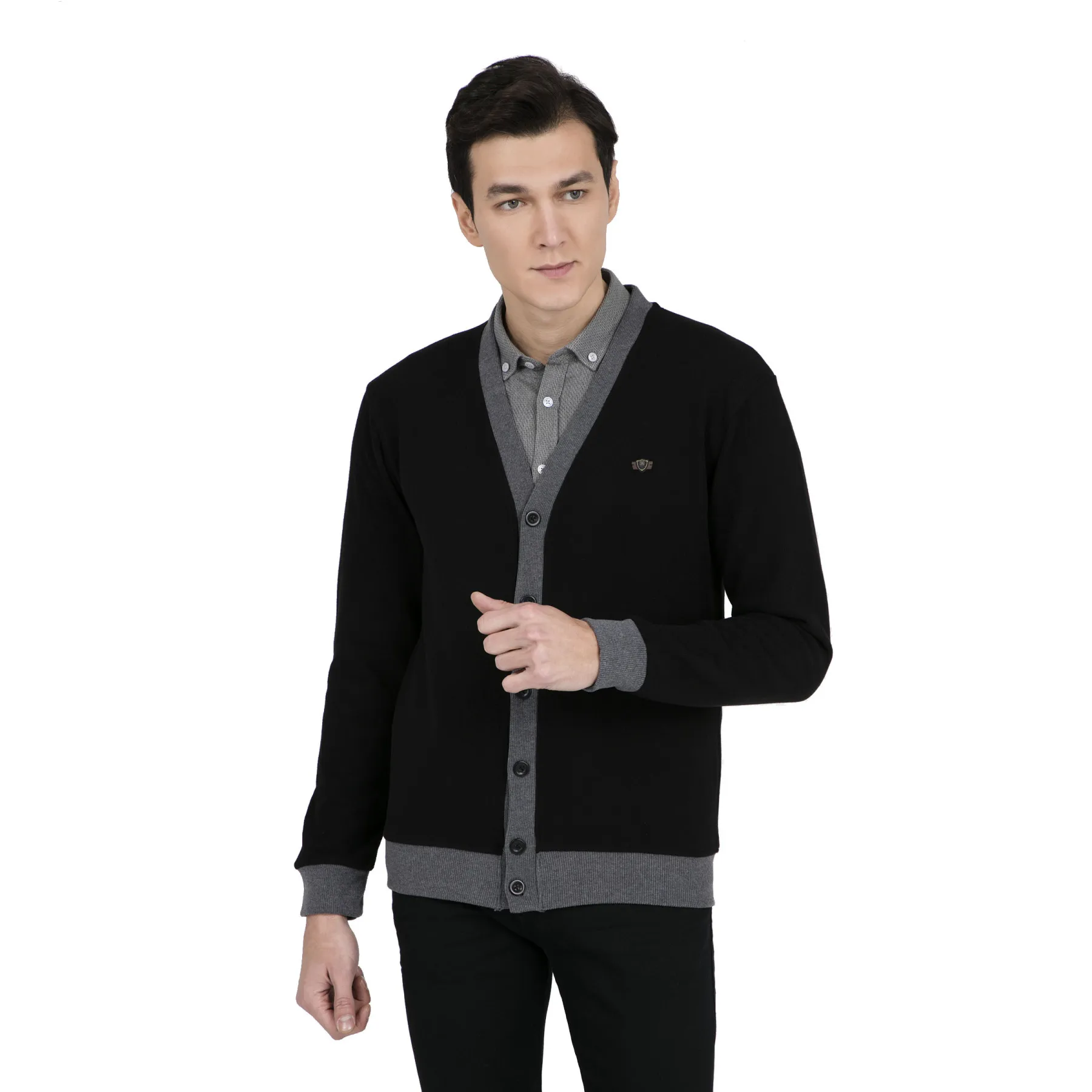 BURATTI мужской осенний кардиган с длинным рукавом толстый новая мода Деловой