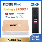 MECOOL KM6 Deluxe TV Box Global Version 4GB 64GB 32GB Android 10 Amlogic S905X4 Google Certified WiFi 6 1000 м BT 5 Media Player