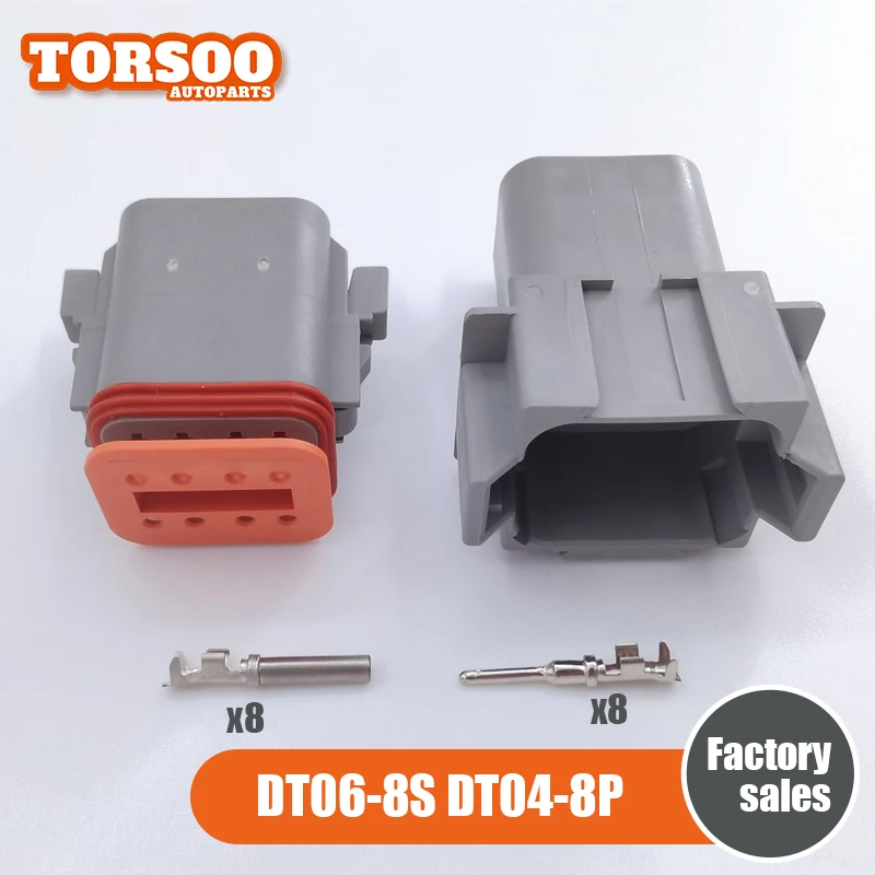 Автомобильный разъем DT 1 комплект 8 способов фото с клиновидным креплением