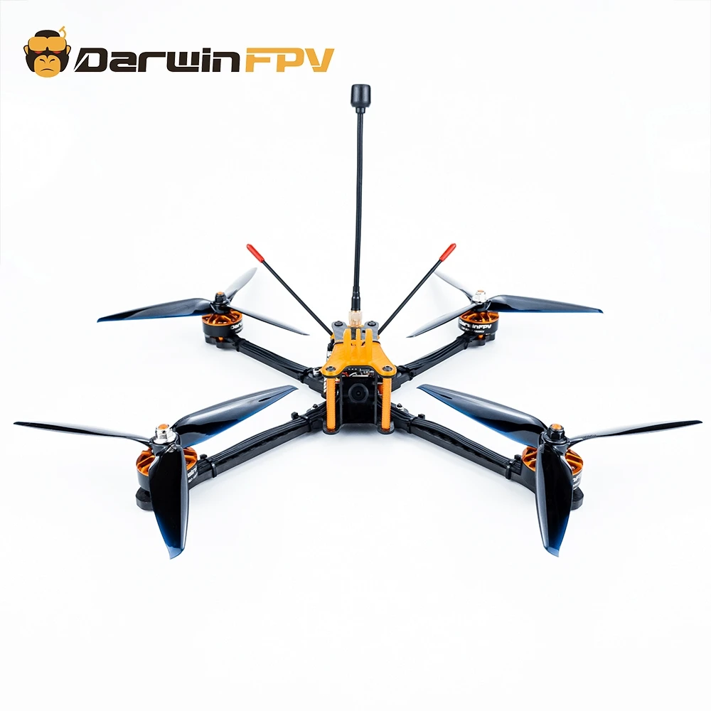 DarwinFPV-Dron con visi&oacute;n en primera persona, cuadric&oacute;ptero de 280mm, 7 pulgadas, F4, OSD, 50A, BLHeli_S, Dshot600, 800mW, 1500TVL-0