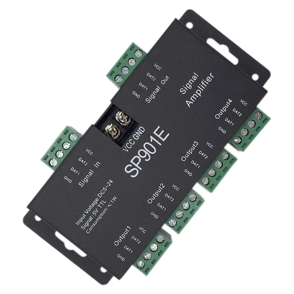 LTG-GEE SP901E SPI выход 4 контрольная группа светодиодный Усилитель сигнала Контролер для WS2811 SK6812 APA102 DMX512 модуль полосы света