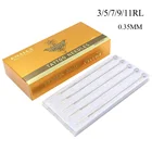 50 шт 0,35 мм лучшее качество 5RL иглы для тату одноразовые Ассорти Стерильные 5 круглых вкладышей иглы для тату боди-арта Бесплатная доставка