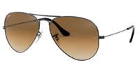 rayban aviator 3025 00451 58 pilot sunglasses gunmetal frame brown gradient lenses unisex sunglas 2021