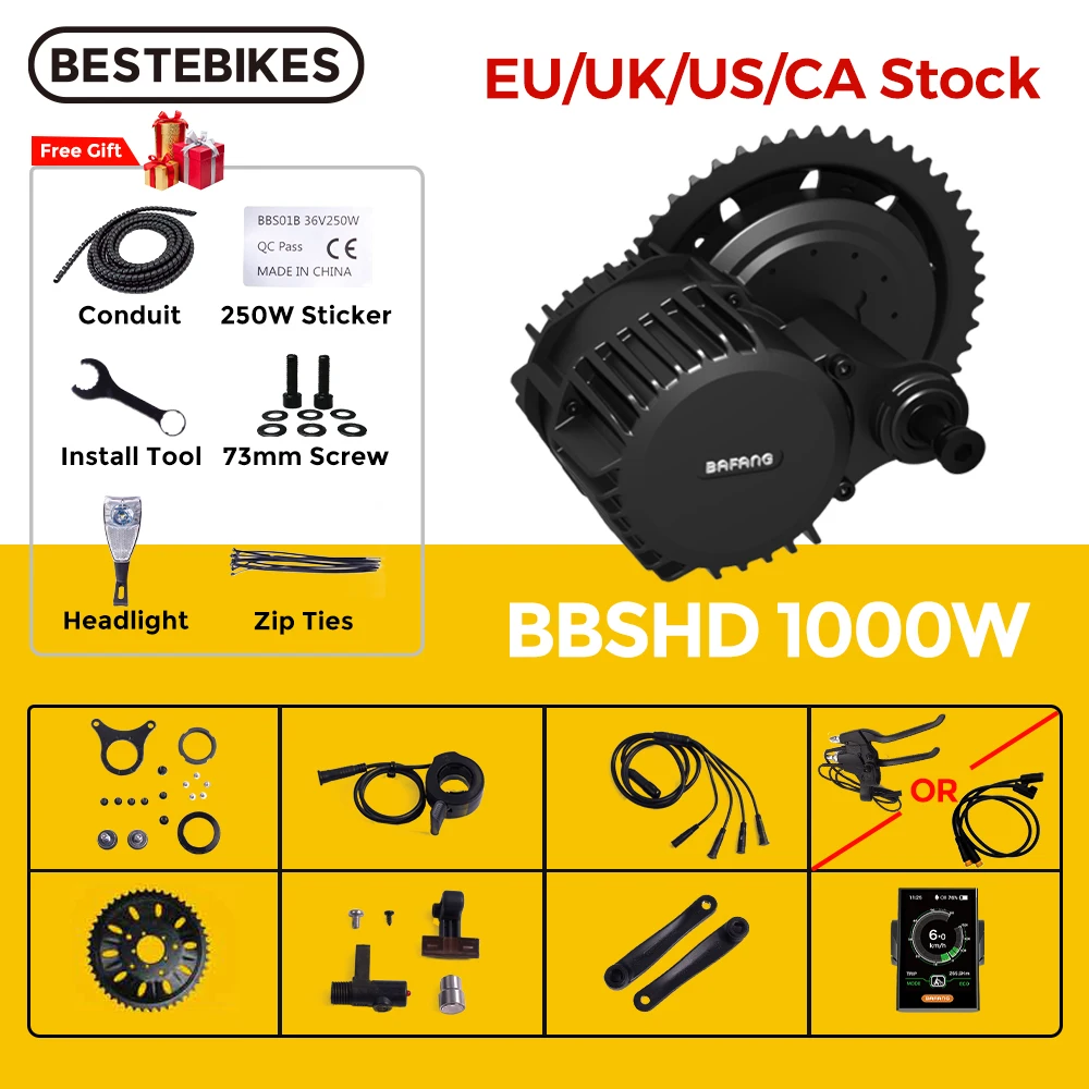 

Bafang мотор Bafang BBSHD 48V 52V 1000W BBS03 мотор среднего привода электрический велосипед Ebike набор для преобразования электровелосипеда двигатель для в...