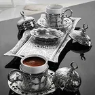 Оригинальный дизайн, медная чашка ручной работы для кофе эспрессо, 1 сервис, чашки, блюдца, радость, конфеты, подарок, Сделано в Турции
