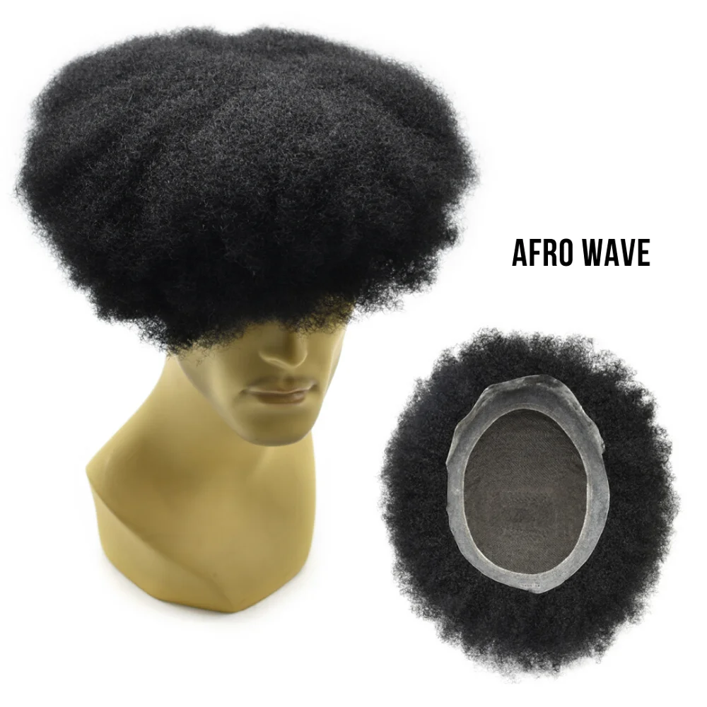 Афро кудрявые мужские s Toupee кружева ПУ африканская Американская система