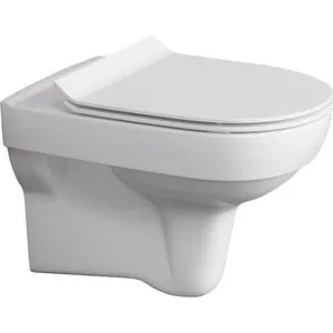 Унитаз подвесной Cersanit City New Clean ON с сиденьем микролифт Slim(S-MZ-CITY-COn-S-DL-w