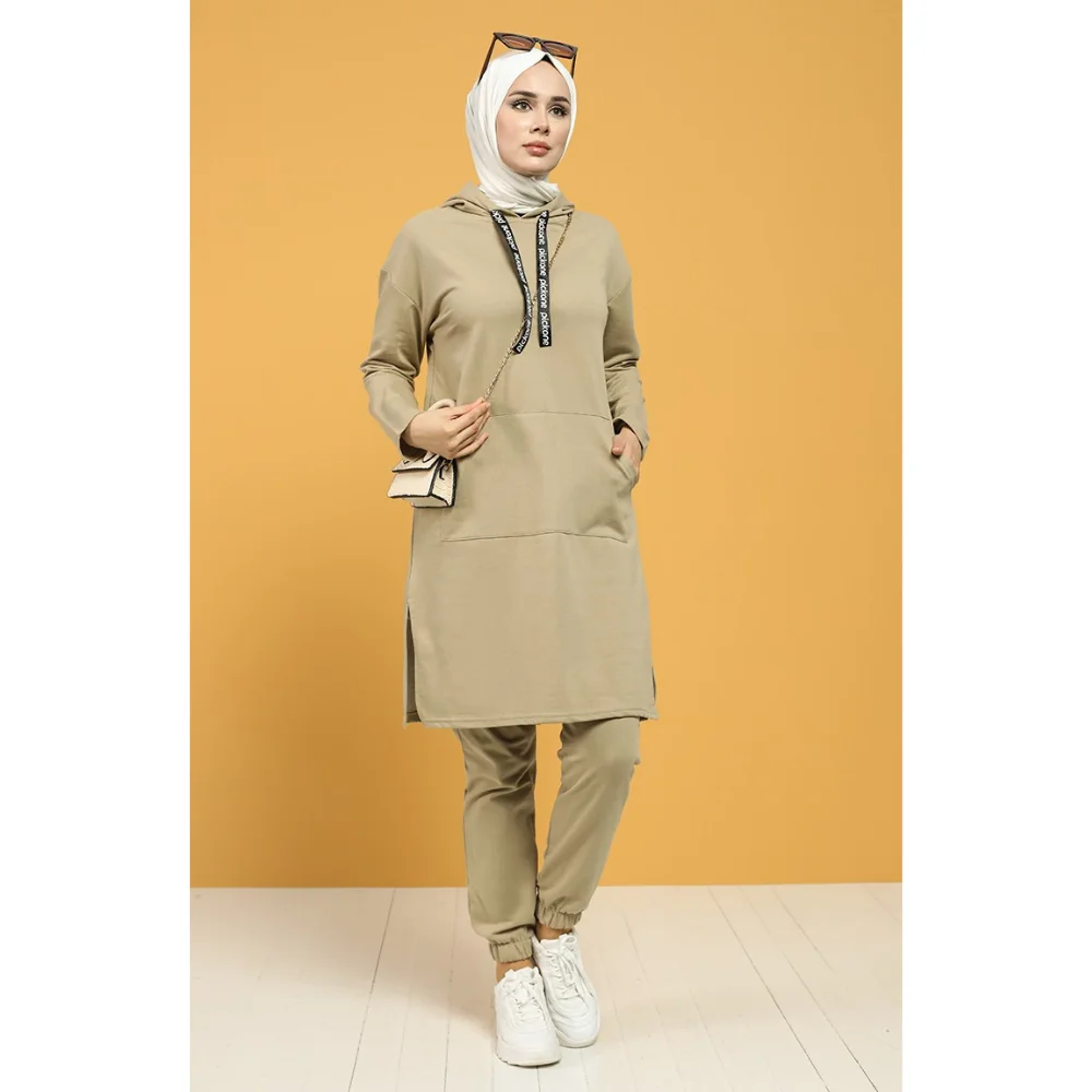 Hijab Tracksuit Suit Plus Size 4 Seasons Trend Fashion abaya muslim dress women kaftan open abaya long dress african dresses for