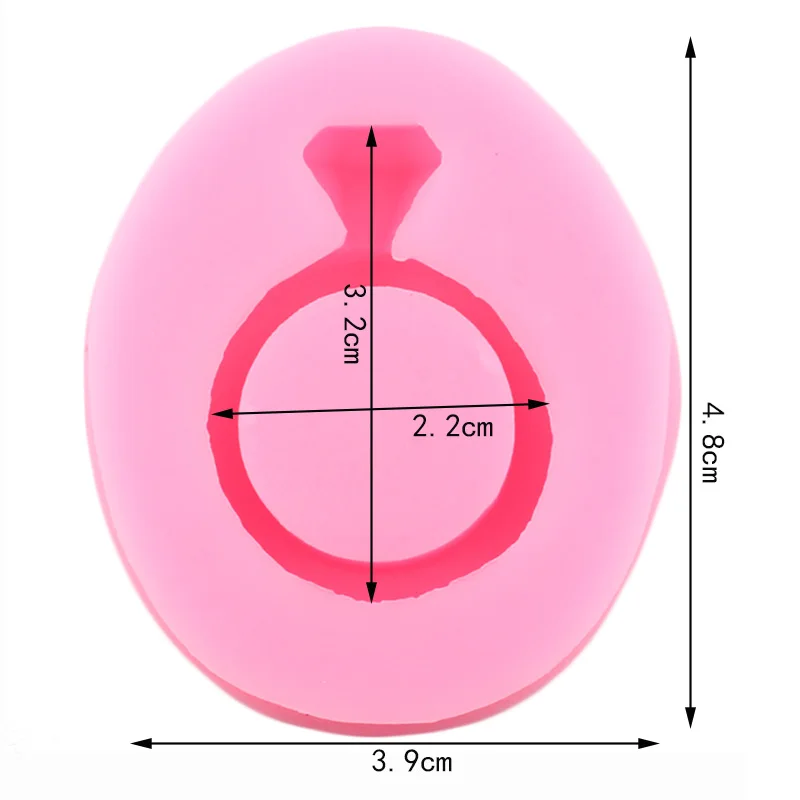 Кольцо с бриллиантом силиконовая форма для кекса фигурки жениха и невесты Fondant
