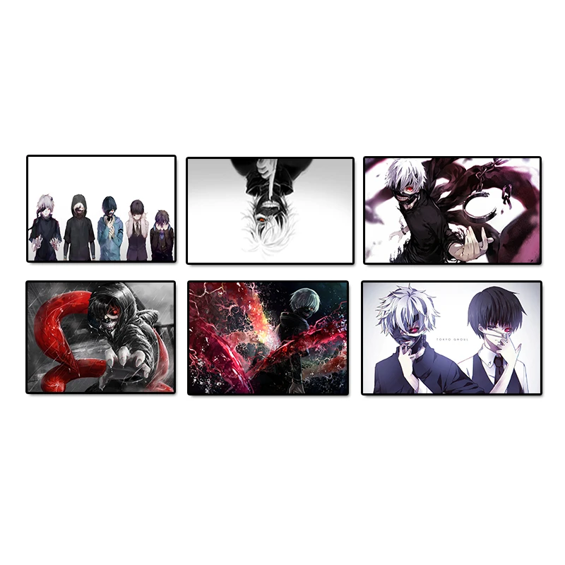 

Hot Sale Tokyo Ghoul Japanese Classic Anime Ken Kaneki Poster Home Decoration Wall Art Canvas No Frame