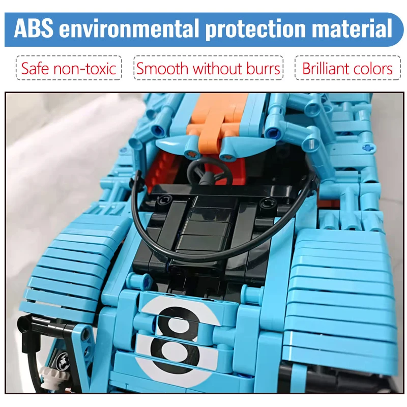 Технический эксперт чемпионы гоночный автомобиль строительные блоки Масштаб 1:14