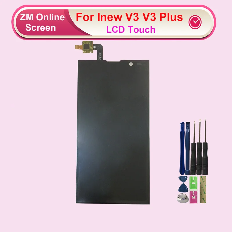 Используется для Inew V3 V3 Plus сенсорный экран с ЖК-дисплеем дигитайзер сборка Замена с инструментами