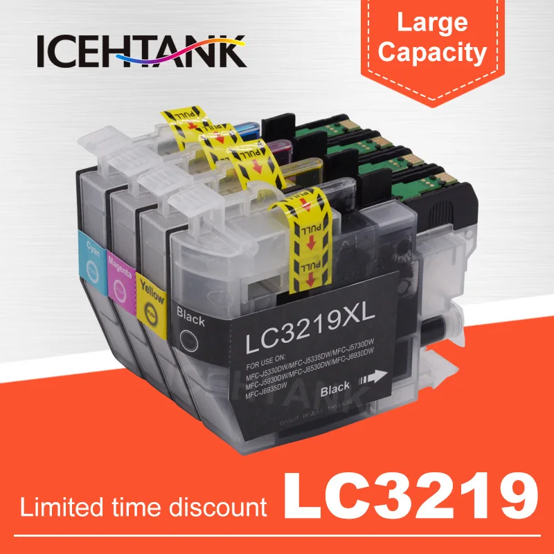 

ICEHTANK LC3219 XL картридж с полными чернилами LC 3219, совместим с фотографиями родителя