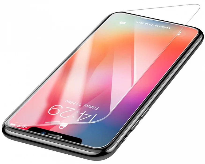 Защитное стеклоBaseus 0.3mm Full-glass Tempered Glass Film For iP Xs Max (2018) Transparent | Мобильные телефоны и