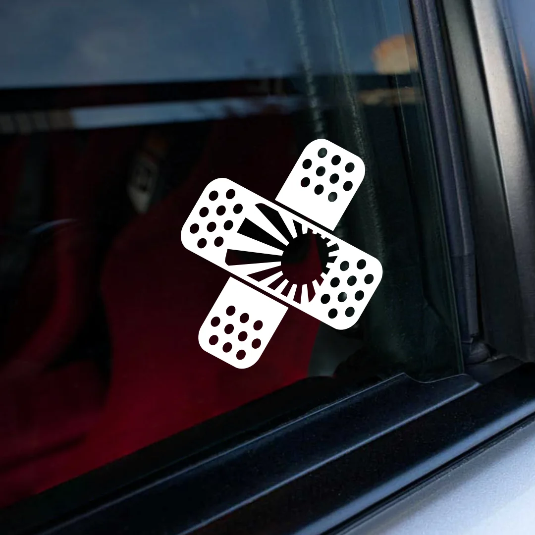 Наклейка на машину - JDM Пластырь. Виниловая наклейка авто Пластырь стикер |