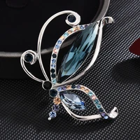 zircon womens high end suit corsage brooch coat accessories austrian crystal butterfly brooch