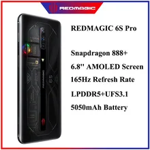 NUBIA teléfono REDMAGIC 6S Pro 5G para videojuegos, versión Global, Pantalla AMOLED de 6,8 pulgadas, Snapdragon 888 + 64M, Triple Cámara, WIFI, 6E (3)