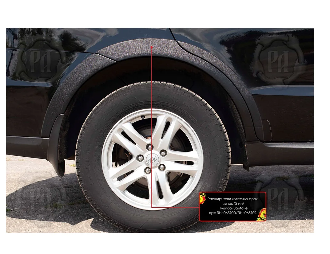 Расширители колесных арок Hyundai Santa Fe 2005-2010 расширители