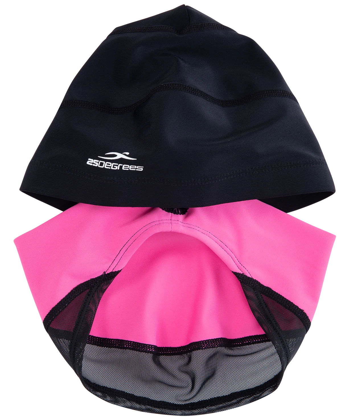 Шапочка для плавания 25degrees Duplo Black/pink полиамид |