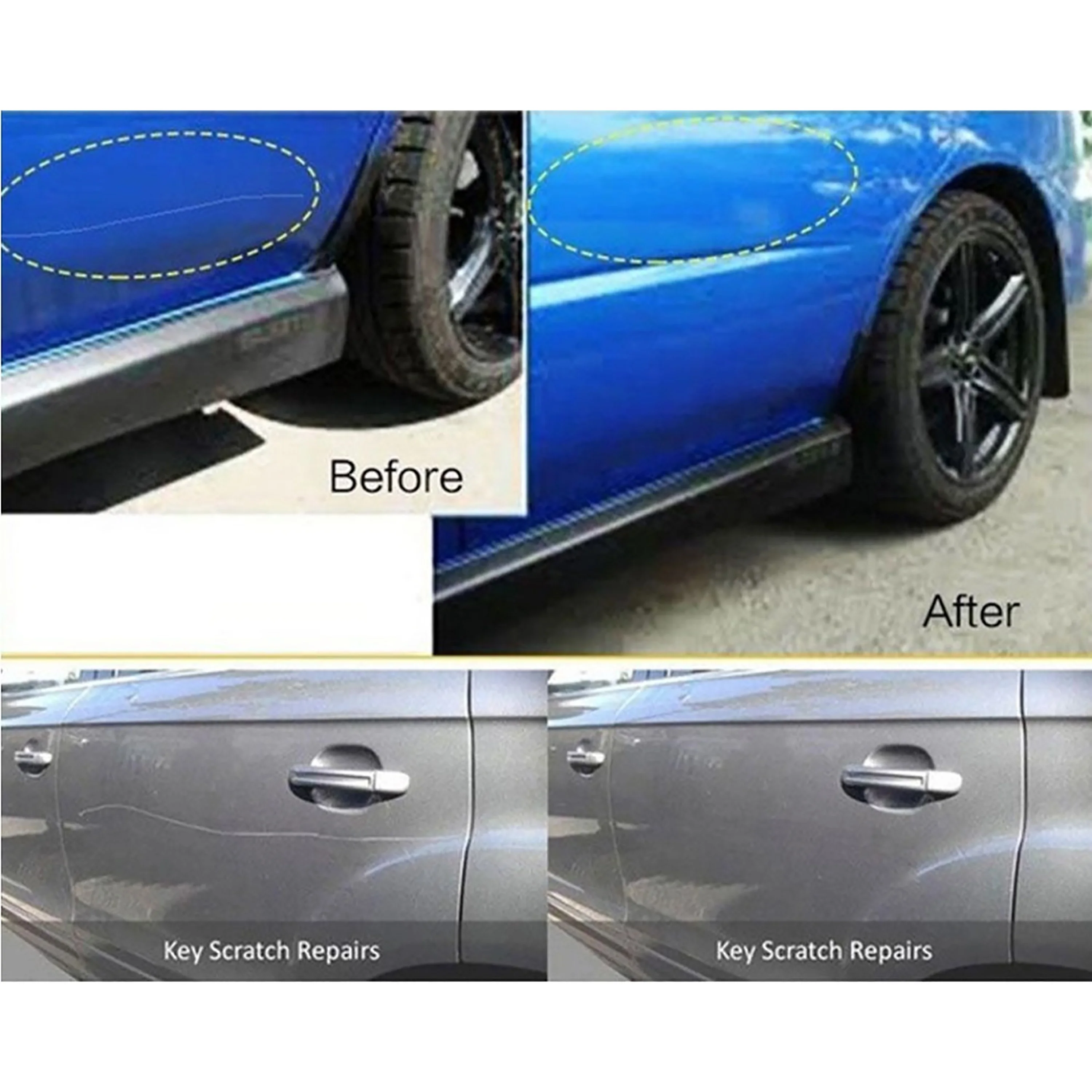 Маркер для ремонта царапин краска черная белая Серебряная Щетка автомобиля