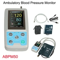 contec abpm50 handhold ambulatory blood pressure monitor color lcd display 24 hours nibp monitor with adult cuff pc software