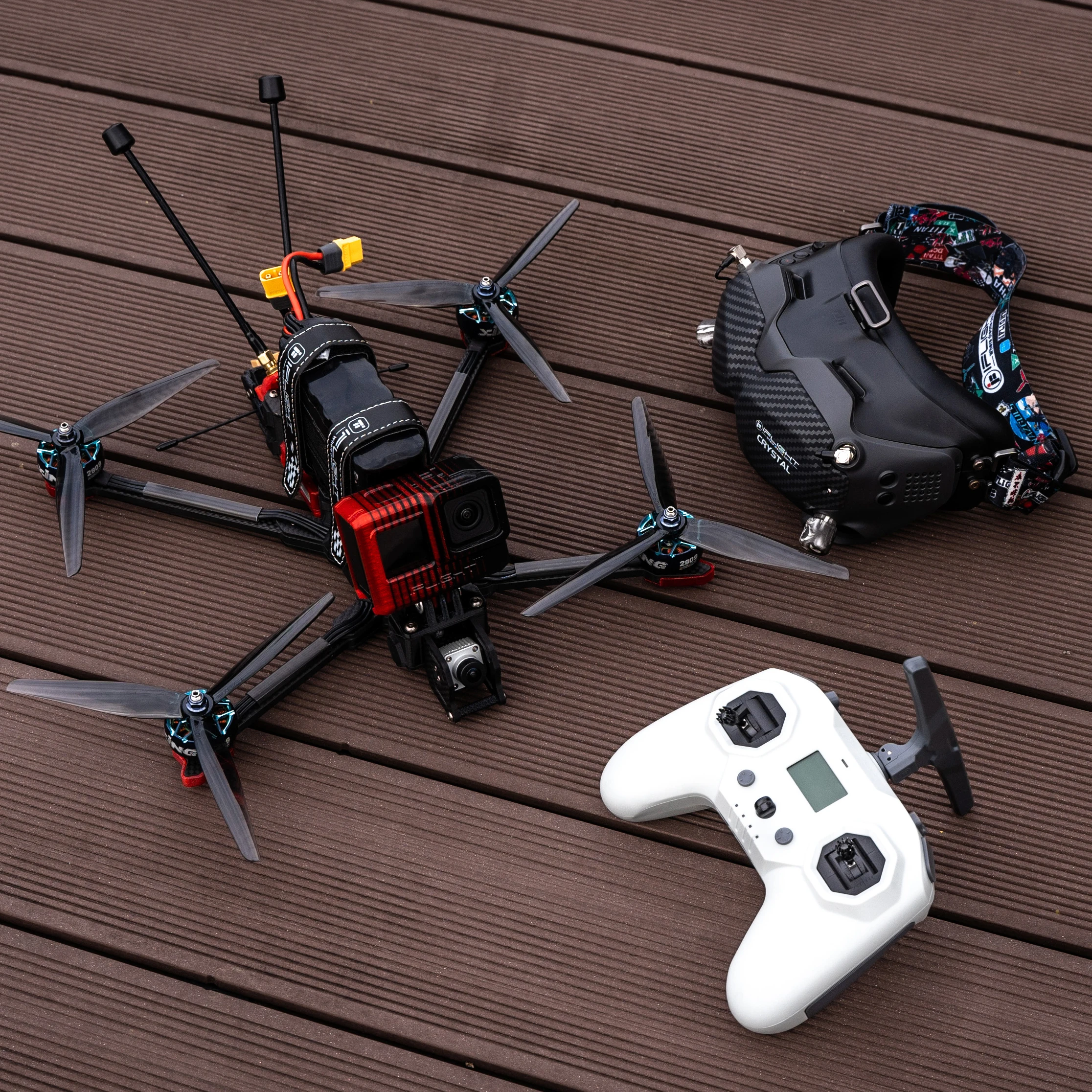 IFlight Chimera7 Pro HD 6S LR W/RUNCAM LINK Wasp Air Unit FPV RTF с командировочным 8 радиопередатчиком-ELRS + DJI